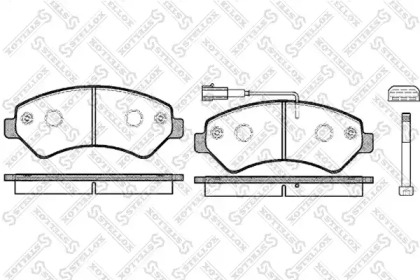 Комплект тормозных колодок STELLOX 1286 001L-SX